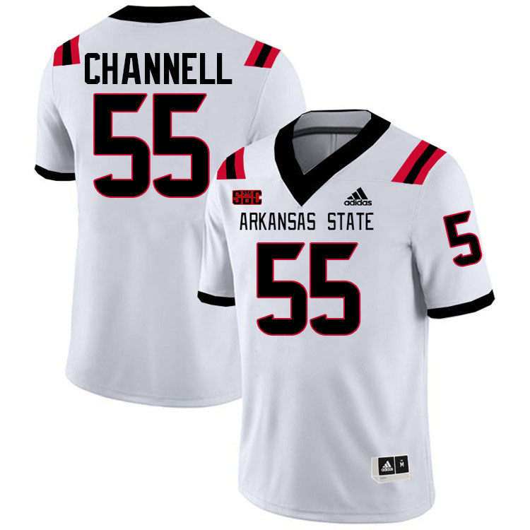 Cade Channell Arkansas State Jersey,Arkansas State Red Wolves Football Uniforms,Jersey-White